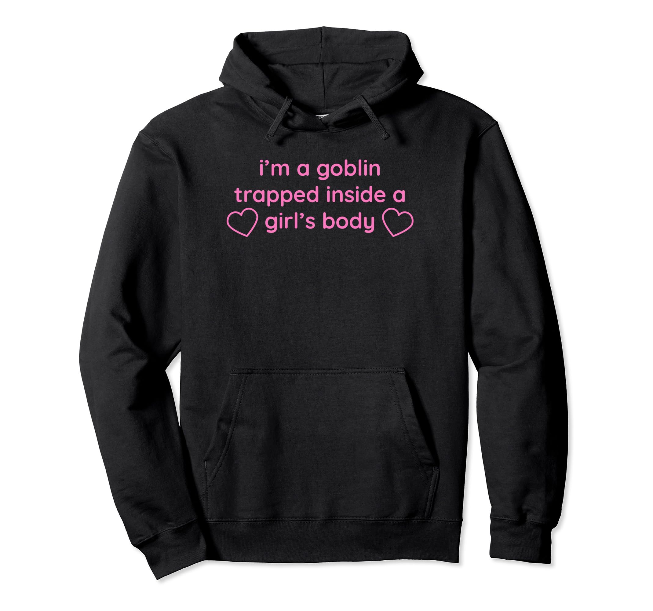 Im Goblin Trapped Inside Body Y2K Aesthetic Hoodie - Novelty Apparel Unisex - T-Shirt, Sweatshirt, Hoodie