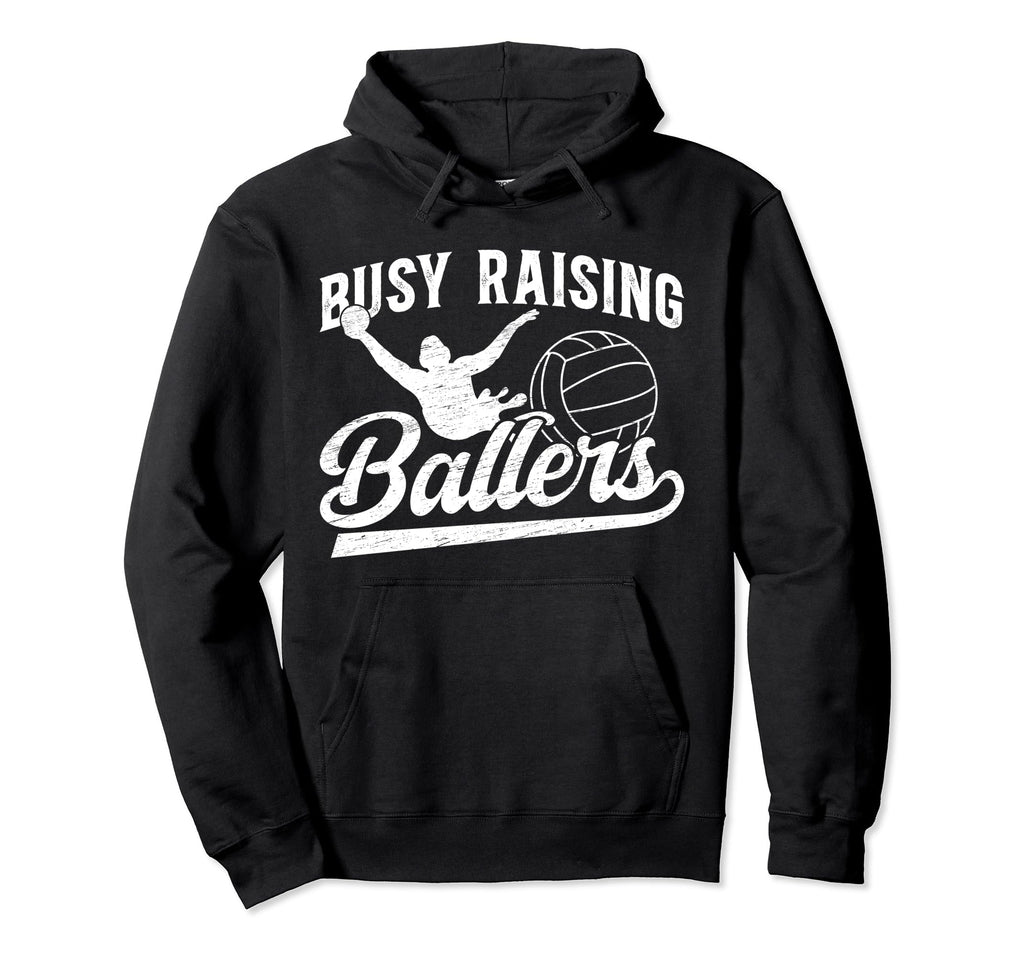 Raising Ballers Water Polo Dad Water Hoodie - Trendy Graphic for Adults - T-Shirt, Sweatshirt, Hoodie