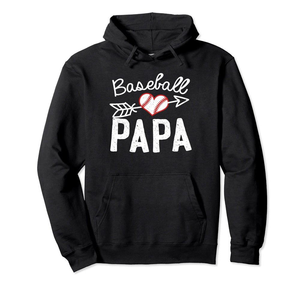 Baseball Papa Daddy Hoodie - Graphic Print for Adults - T-Shirt, Sweatshirt, Hoodie