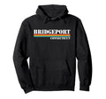 Bridgeport Connecticut Stripes Hoodie - Novelty Apparel for Adults - T-Shirt, Sweatshirt, Hoodie