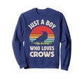 Crow Just Who Loves Crows Raven Sweatshirt - Graphic Print for Adults - T-Shirt, Sweatshirt, Hoodie