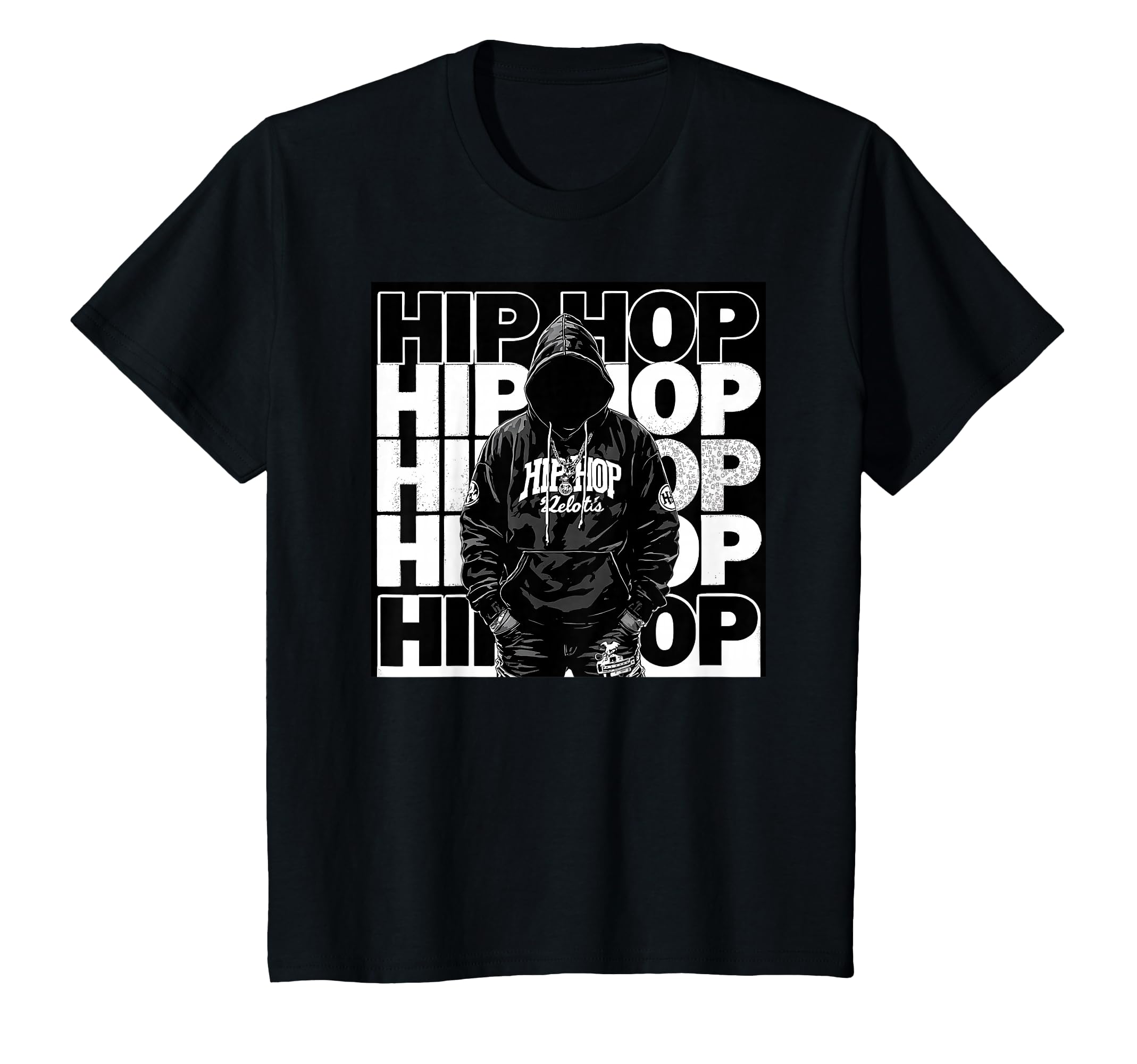 Old School Rapper Hip Hop Hoodie - Custom Art Print Men Women - T-Shirt, Sweatshirt, Hoodie