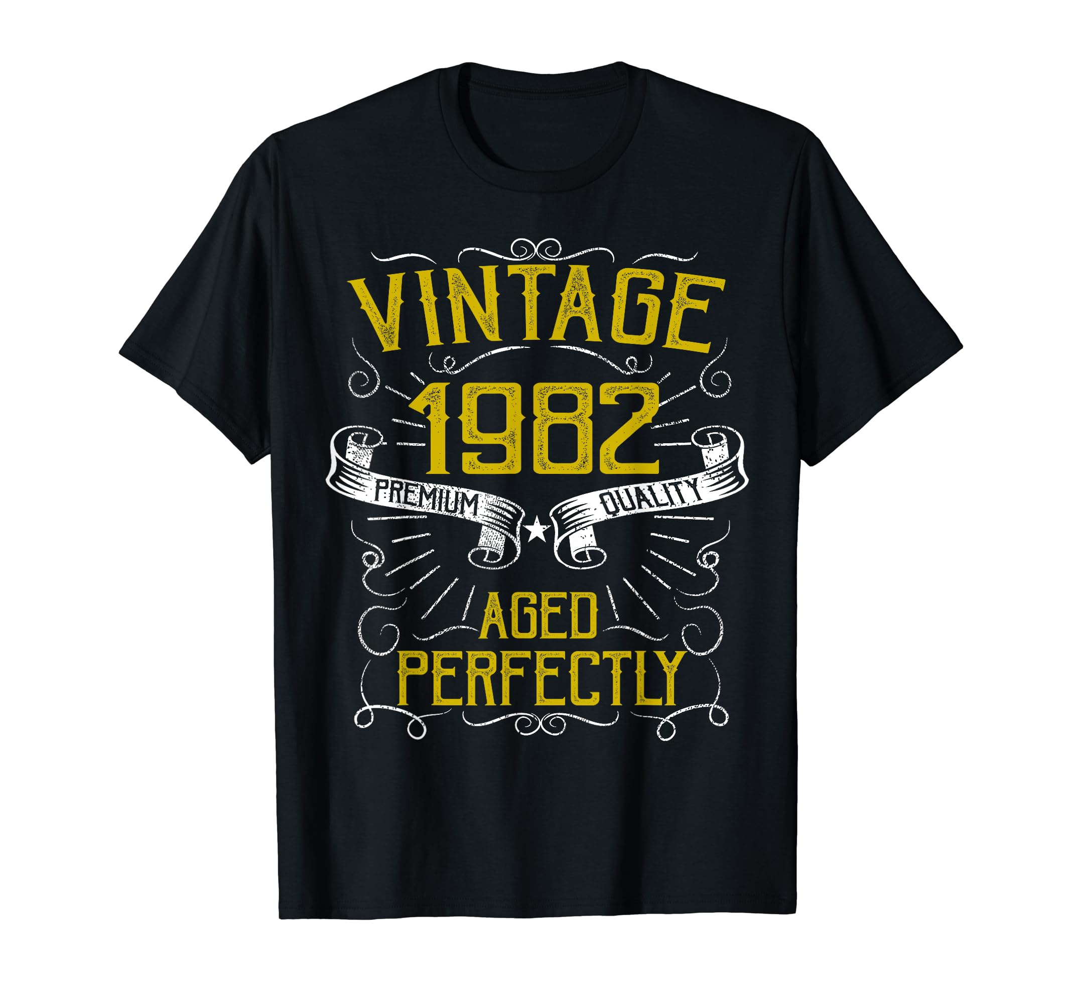 Born 1982 Distressed 36Th Birthday T-Shirt - Minimalist Print Men Women - T-Shirt, Sweatshirt, Hoodie