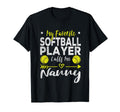 My Favorite Softball Player Calls Me T-Shirt - Aesthetic Graphic Unisex - T-Shirt, Sweatshirt, Hoodie