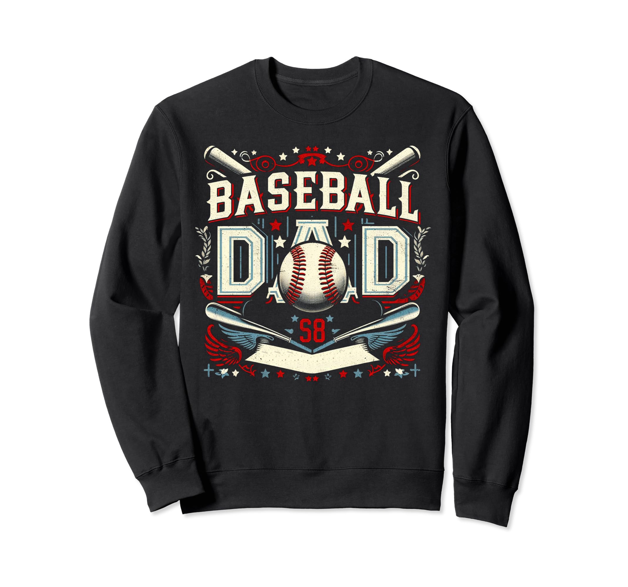 Baseball Dad Fathers Day Sweatshirt - Fun Novelty Design Unisex - T-Shirt, Sweatshirt, Hoodie