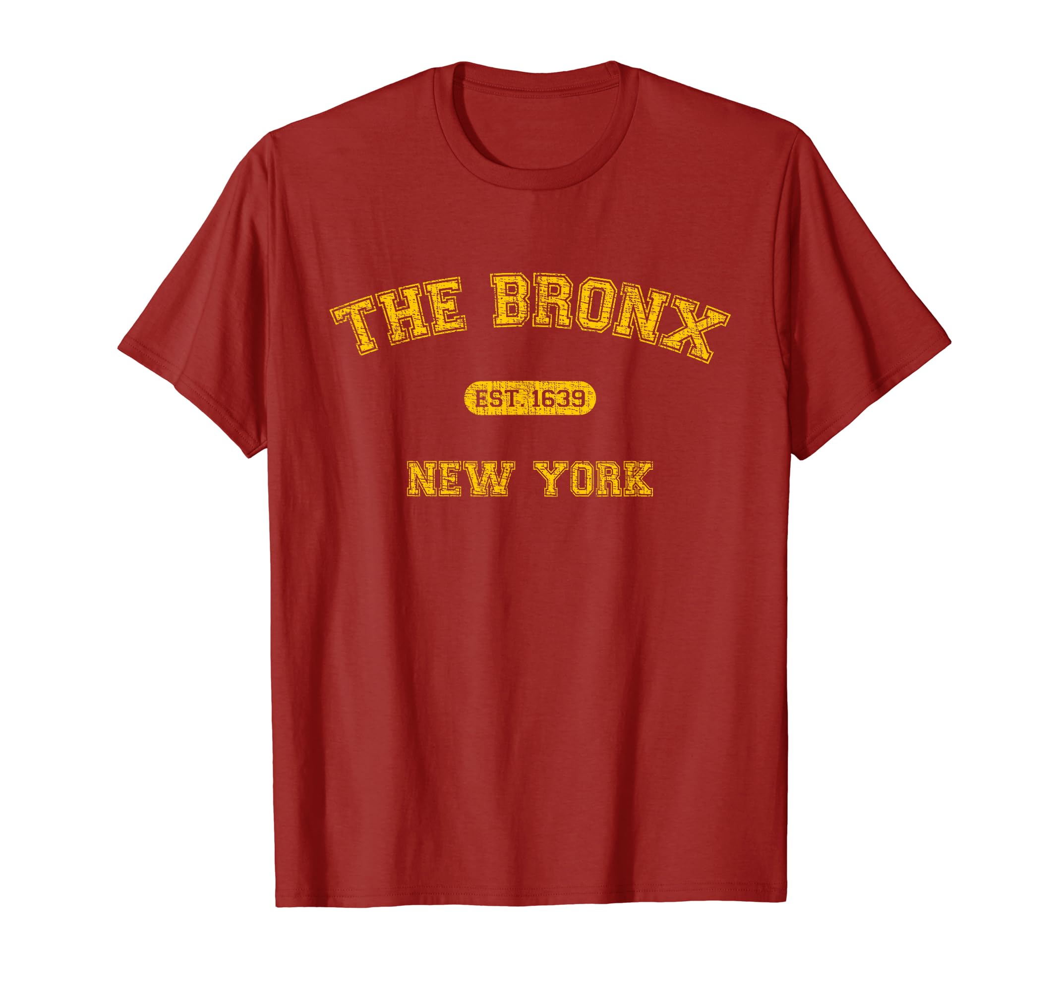 College Bronx New York 1639 Distressed T-Shirt - Graphic Print Men Women - T-Shirt, Sweatshirt, Hoodie