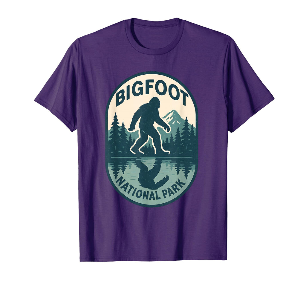 Bigfoot National Park Camping Sasquatch T-Shirt - Unique Graphic Unisex - T-Shirt, Sweatshirt, Hoodie