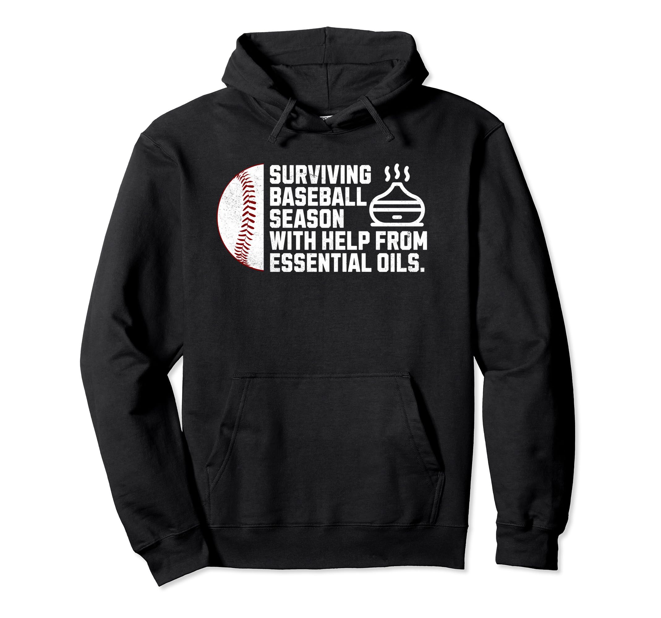 Funny Baseball Mom Oils Baseball Game Hoodie - Custom Art Print for Adults - T-Shirt, Sweatshirt, Hoodie