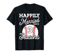 3Rd Wedding Anniversary Baseball Husband T-Shirt - Trendy Graphic Unisex - T-Shirt, Sweatshirt, Hoodie