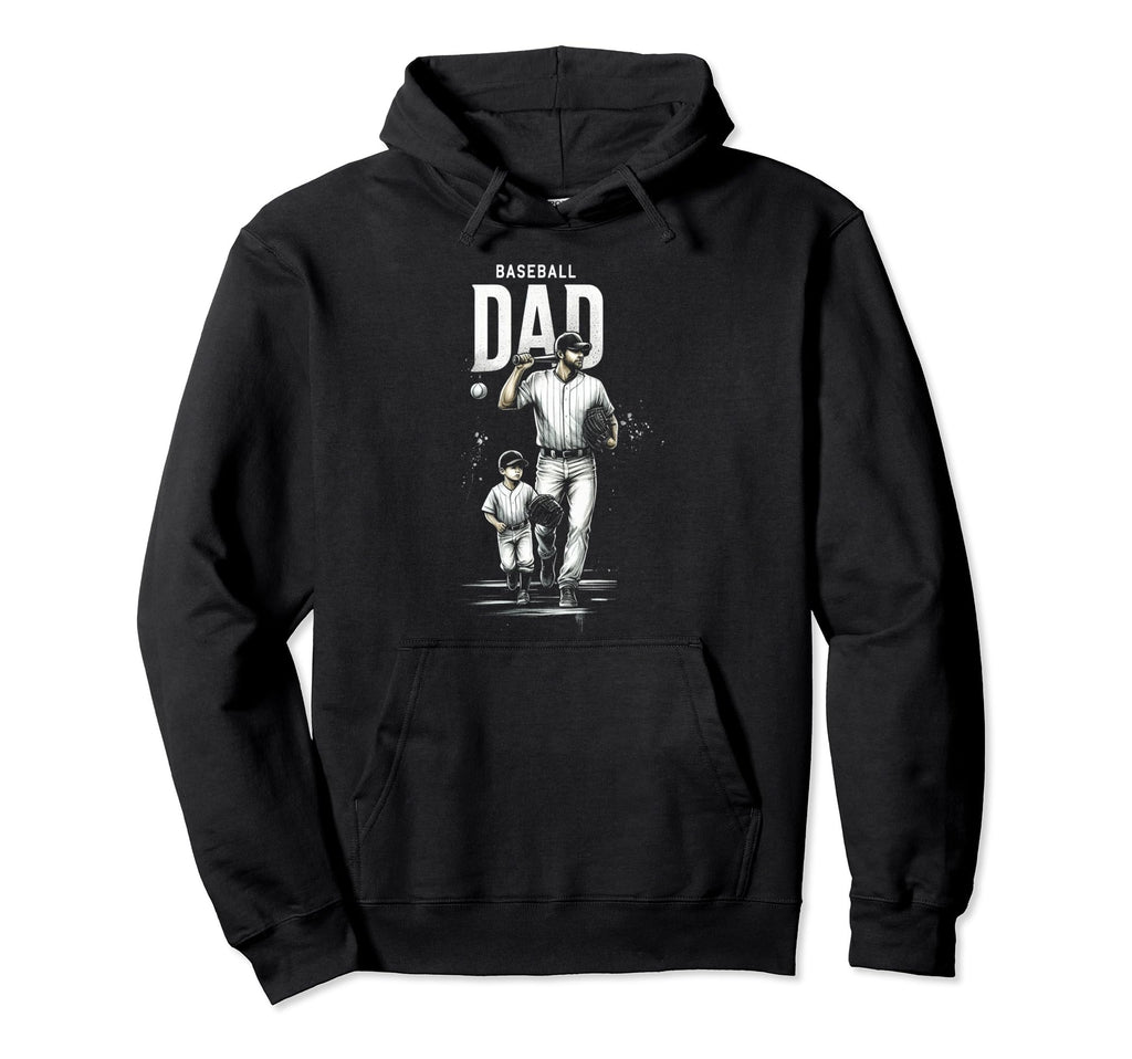 Baseball Dad Fathers Day Hoodie - Casual Everyday Wear for Adults - T-Shirt, Sweatshirt, Hoodie