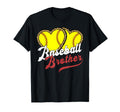 Baseball Brother Leopard Heart Love T-Shirt - Graphic Print Men Women - T-Shirt, Sweatshirt, Hoodie