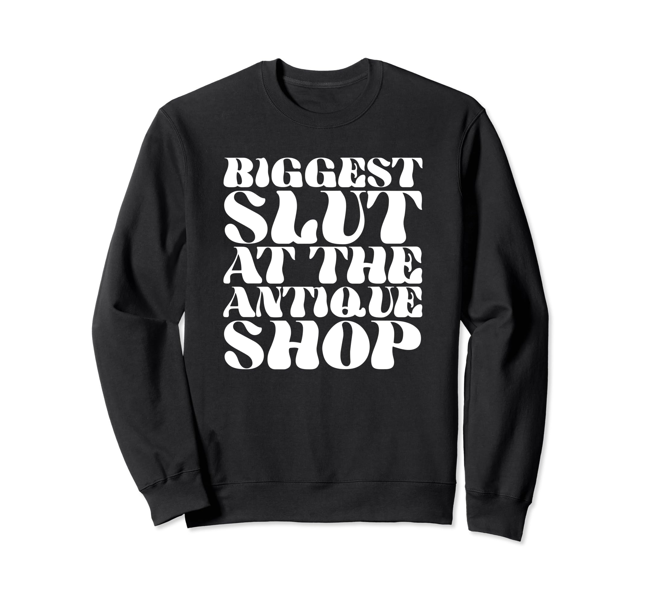 Biggest Slut Antique Shop Funny Y2K Sweatshirt - Trendy Graphic Unisex - T-Shirt, Sweatshirt, Hoodie
