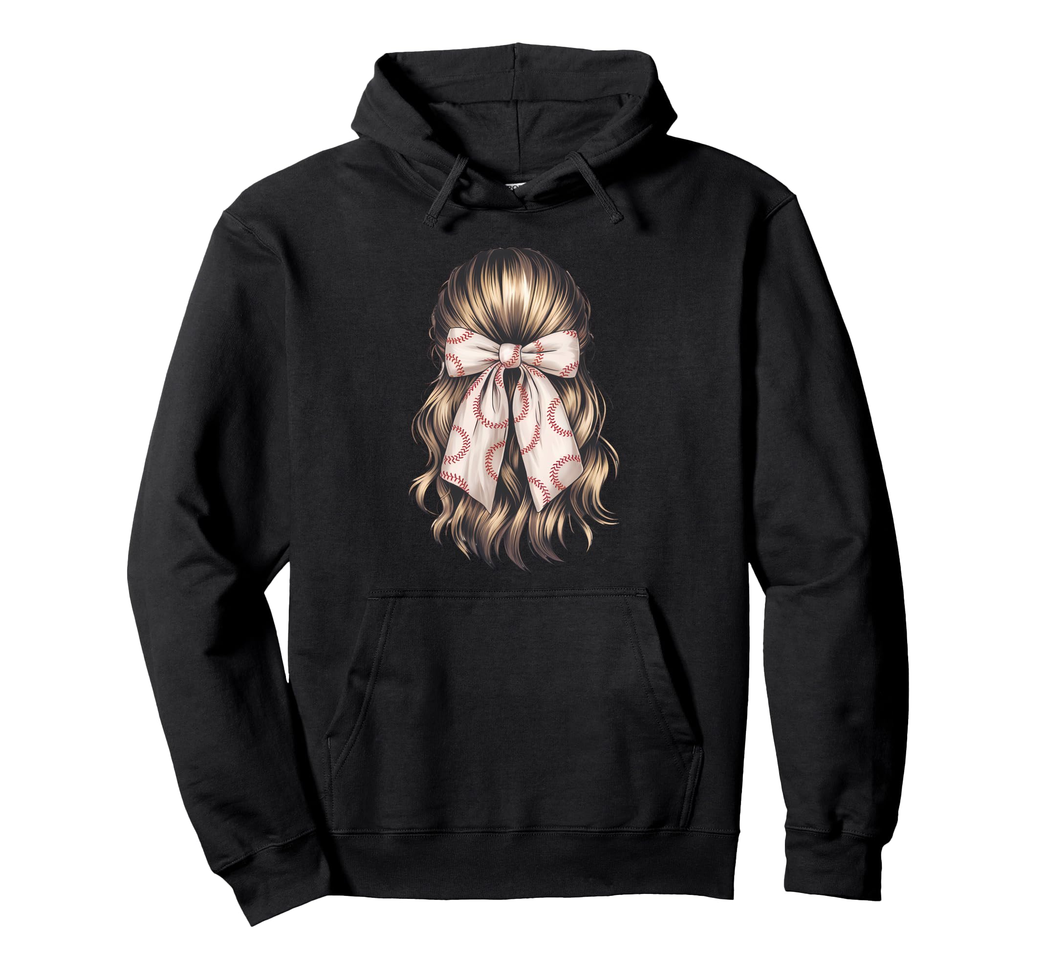 Baseball Coquette Bow Baseball Mom Hoodie - Minimalist Print Unisex - T-Shirt, Sweatshirt, Hoodie