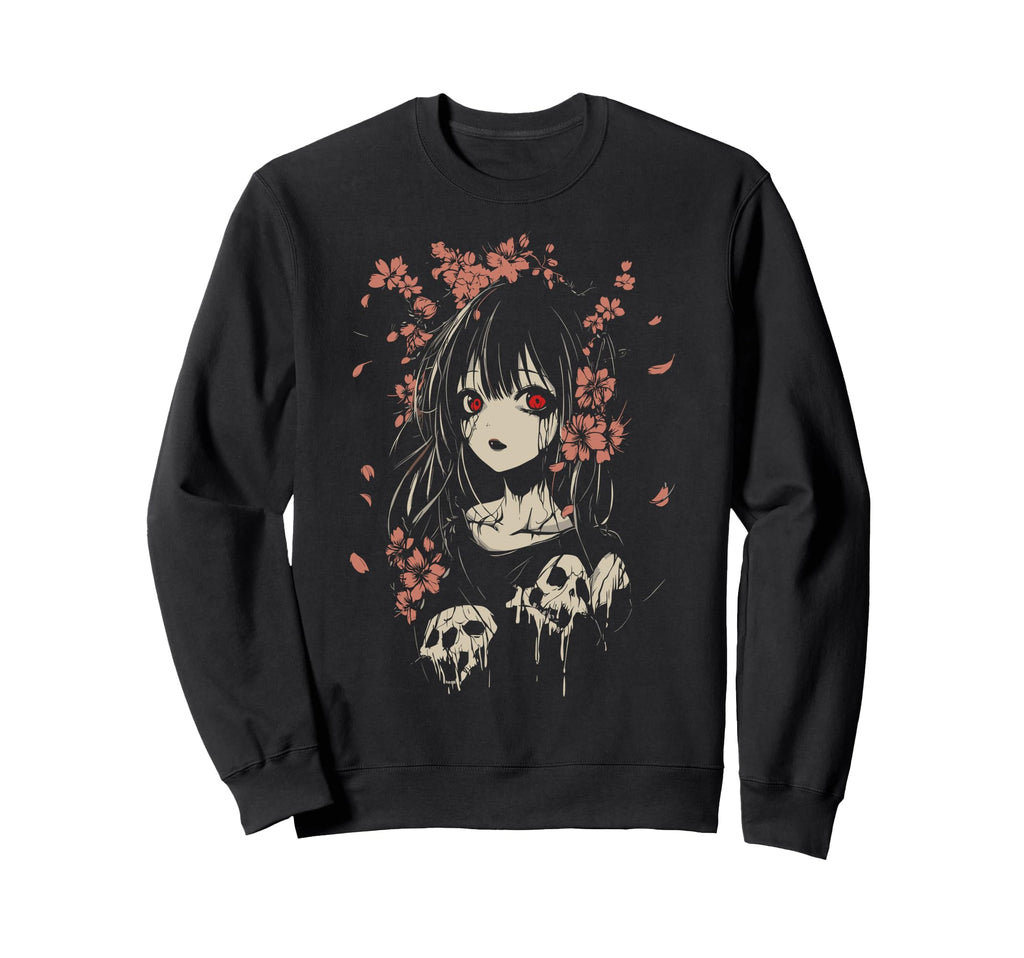 Anime Horror Aesthetic Soft Grunge Sweatshirt - Trendy Graphic Unisex - T-Shirt, Sweatshirt, Hoodie