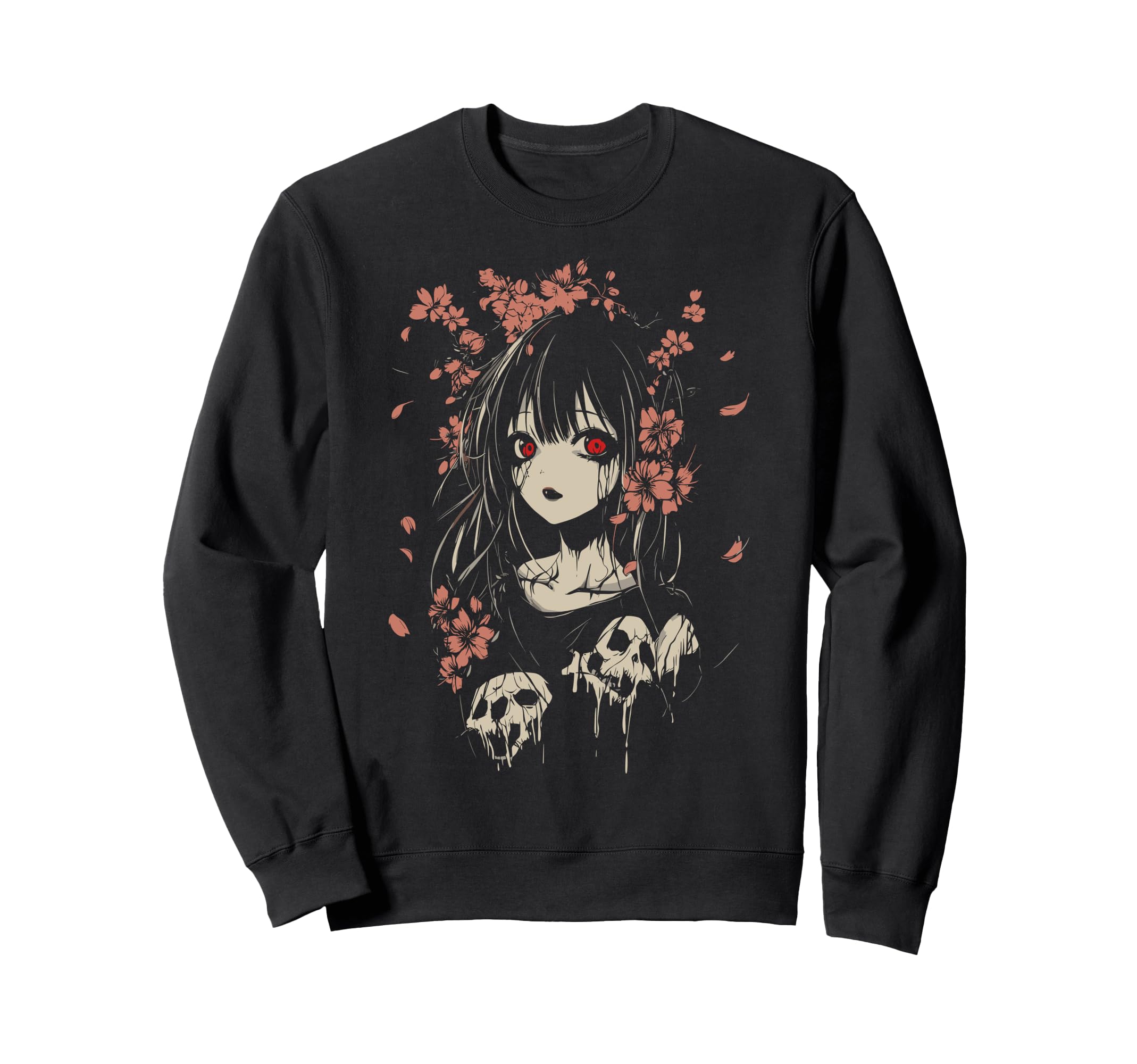 Anime Horror Aesthetic Soft Grunge Sweatshirt - Trendy Graphic Unisex - T-Shirt, Sweatshirt, Hoodie