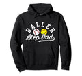 Baller Step Dad Proud Baseball Hoodie - Custom Art Print Men Women - T-Shirt, Sweatshirt, Hoodie