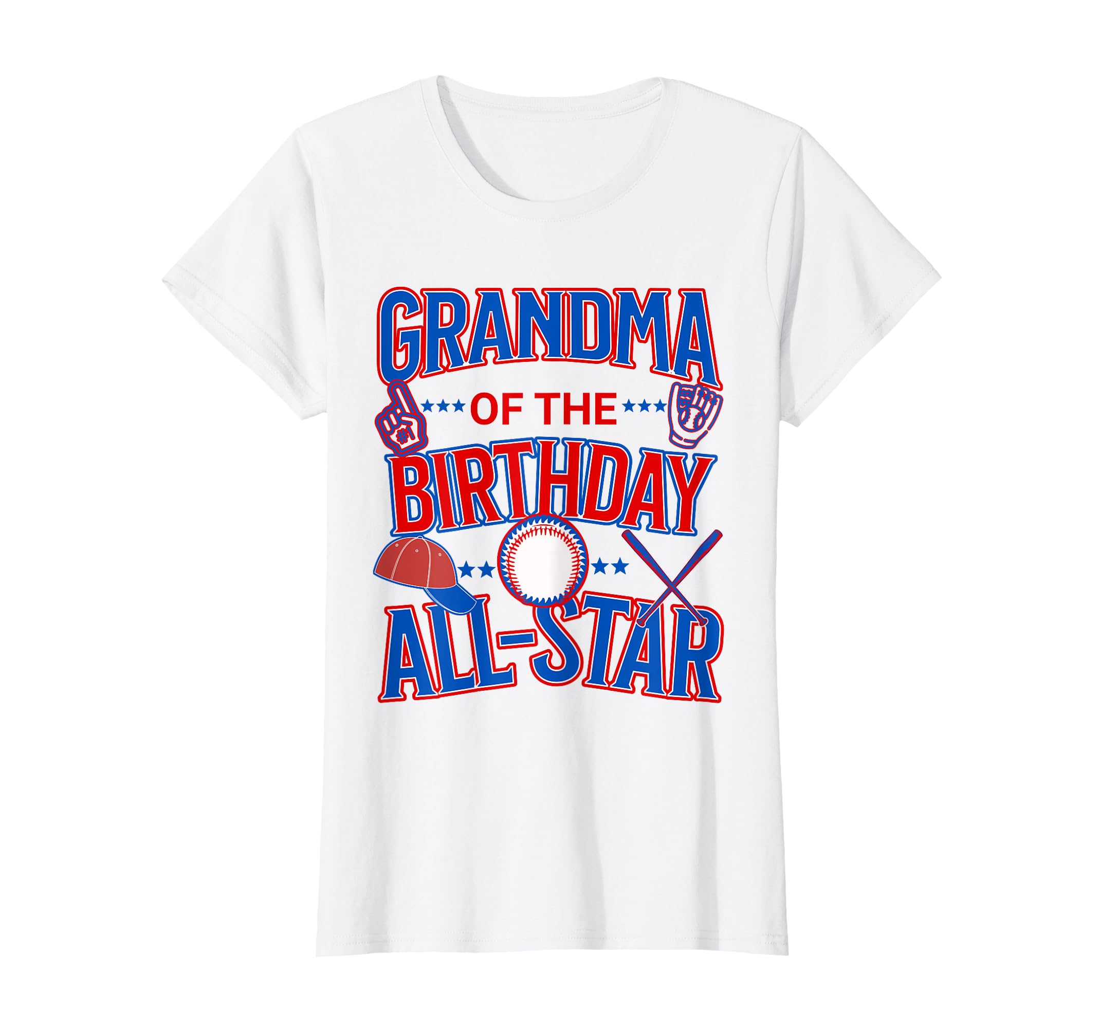 Womens Grandma All Star Birthday T-Shirt - Novelty Apparel for Adults - T-Shirt, Sweatshirt, Hoodie