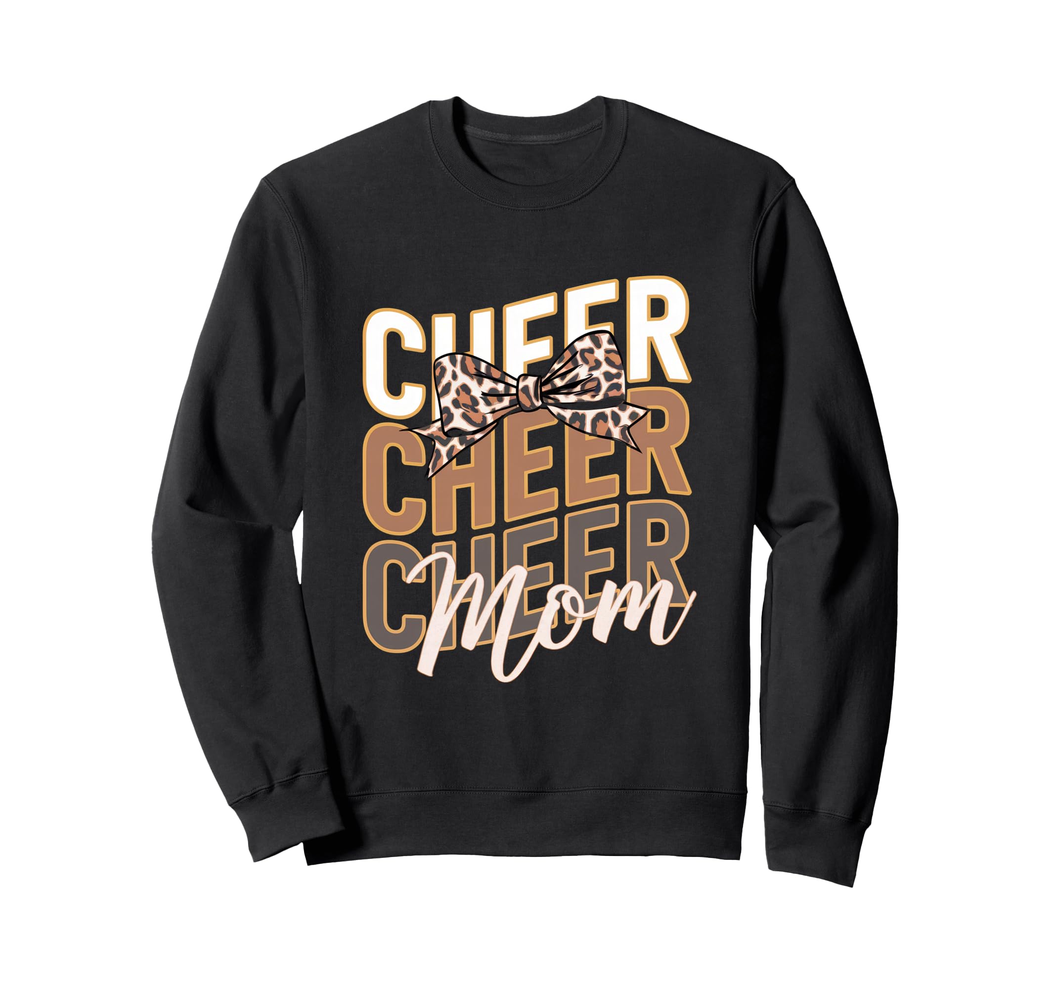 Cheer Mom Mother Bow Cheerleader Sweatshirt - Unique Graphic Men Women - T-Shirt, Sweatshirt, Hoodie