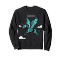 Pixel Unicorn Winged Horse 8 Bit Sweatshirt - Trendy Graphic Men Women - T-Shirt, Sweatshirt, Hoodie