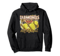 Diamonds Are Best Friend Baseball Hoodie - Unique Graphic Men Women - T-Shirt, Sweatshirt, Hoodie