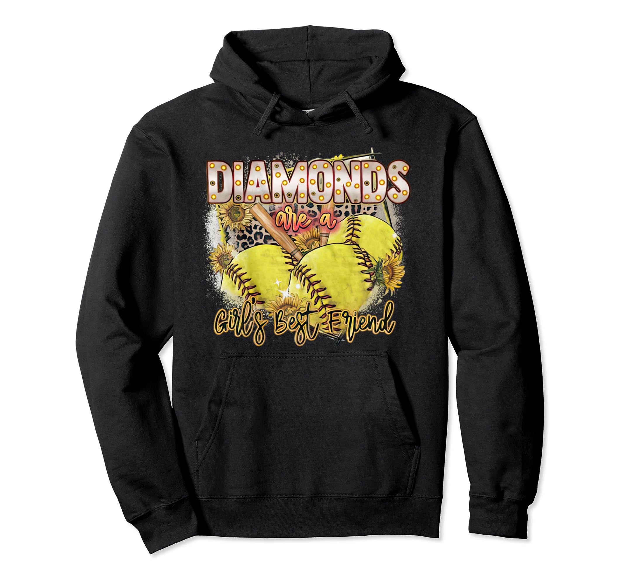 Diamonds Are Best Friend Baseball Hoodie - Unique Graphic Men Women - T-Shirt, Sweatshirt, Hoodie