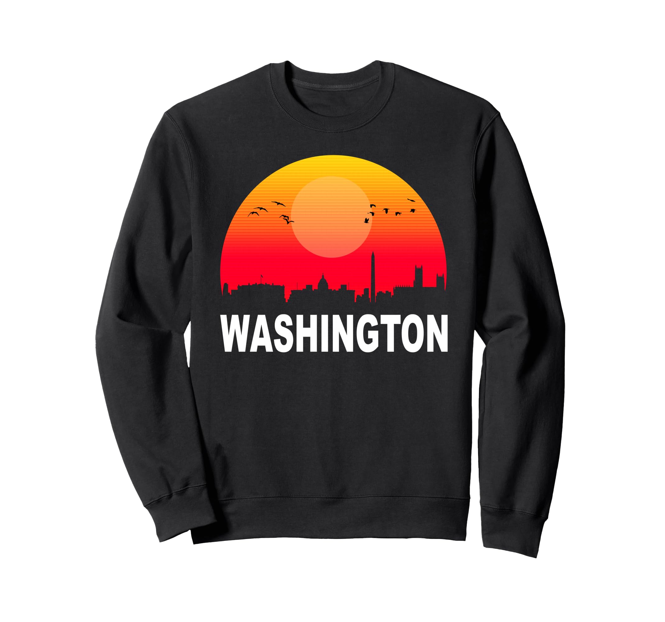 Washington Dc Sunset City State Usa Sweatshirt - Novelty Apparel Men Women - T-Shirt, Sweatshirt, Hoodie