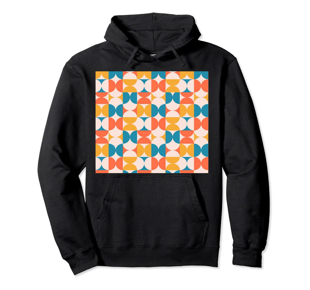 Boho Bauhaus Geometric Pattern Hoodie - Casual Everyday Wear Unisex - T-Shirt, Sweatshirt, Hoodie