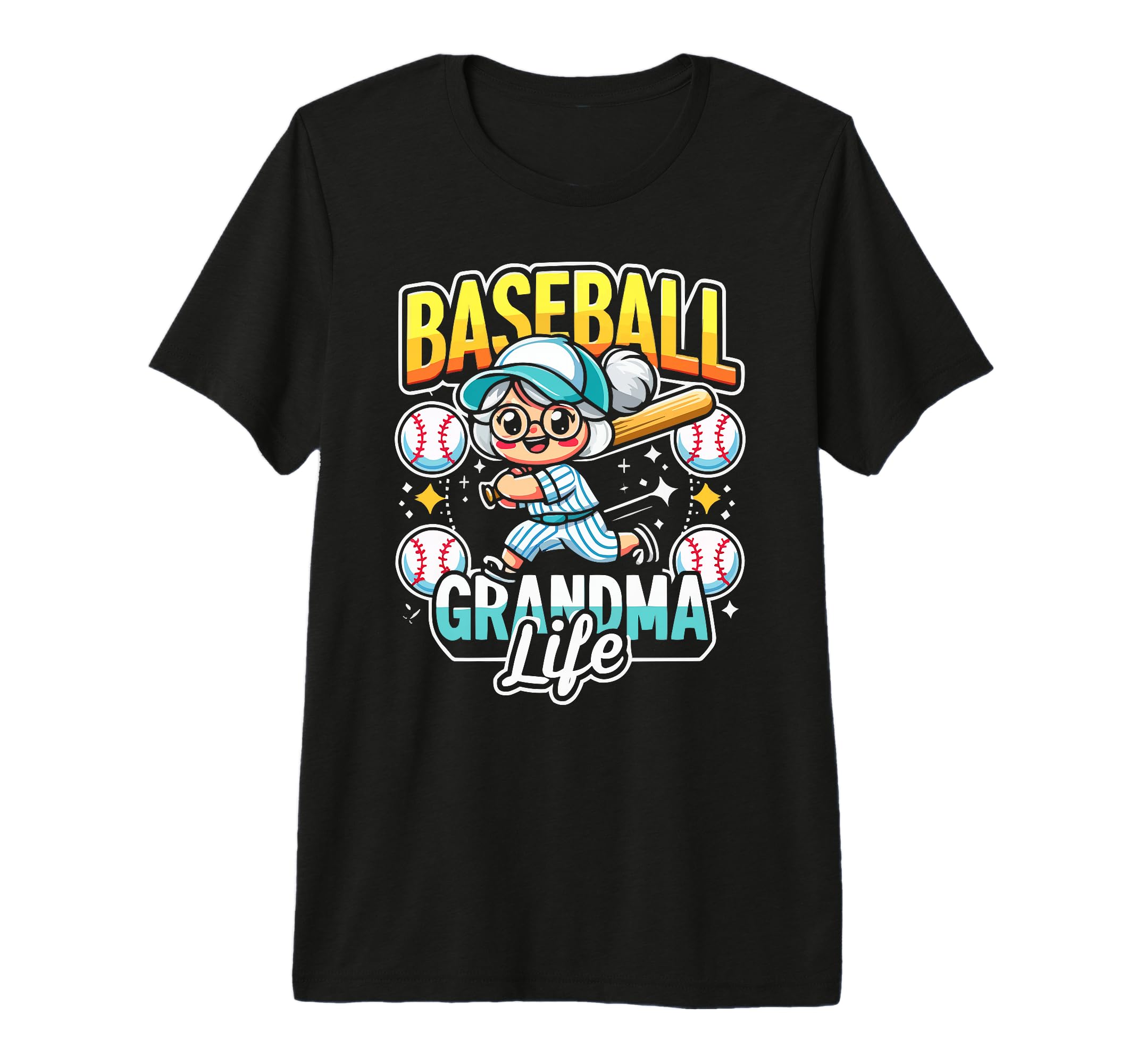 Baseball Grandma Grandmother Granny T-Shirt - Minimalist Print Men Women - T-Shirt, Sweatshirt, Hoodie