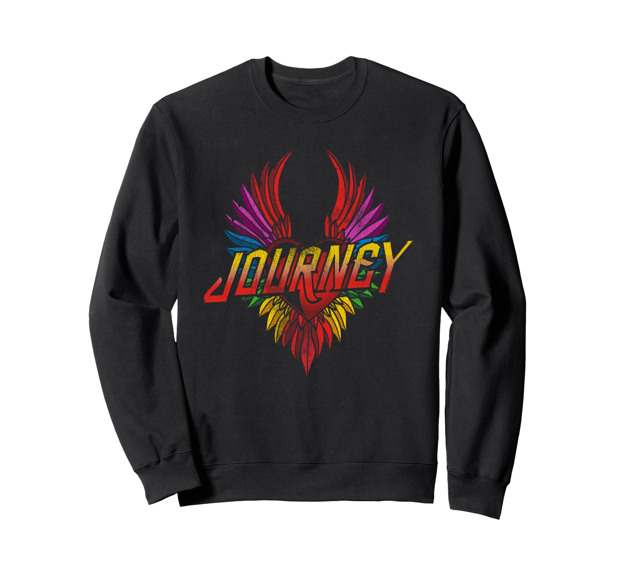 Journey Colorful Rainbow Winged Sweatshirt - Fun Novelty Design Unisex - T-Shirt, Sweatshirt, Hoodie