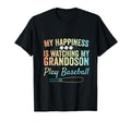Happiness Is Watching My Grandson Play T-Shirt - Graphic Print Men Women - T-Shirt, Sweatshirt, Hoodie