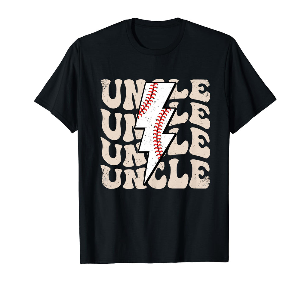 Lightning Groovy Proud Baseball Uncle T-Shirt - Trendy Graphic Unisex - T-Shirt, Sweatshirt, Hoodie