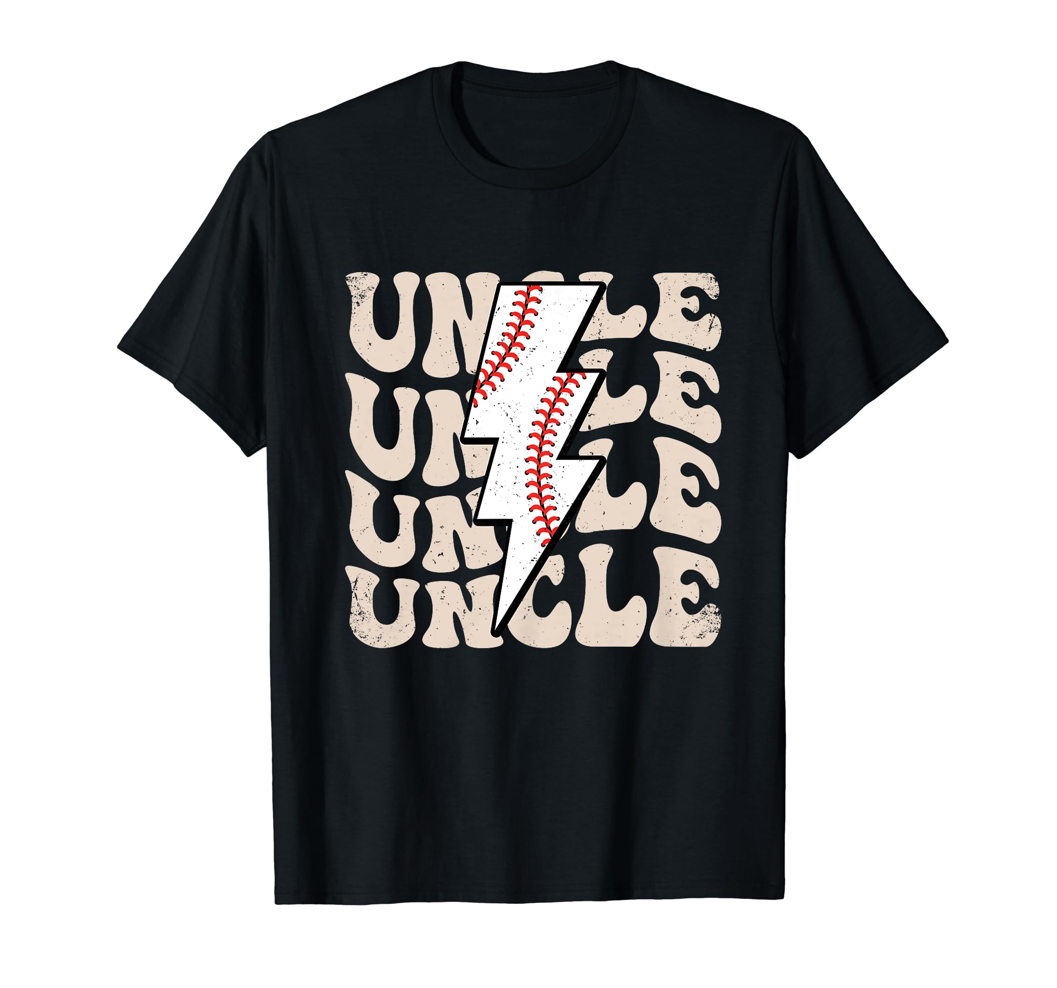 Lightning Groovy Proud Baseball Uncle T-Shirt - Trendy Graphic Unisex - T-Shirt, Sweatshirt, Hoodie