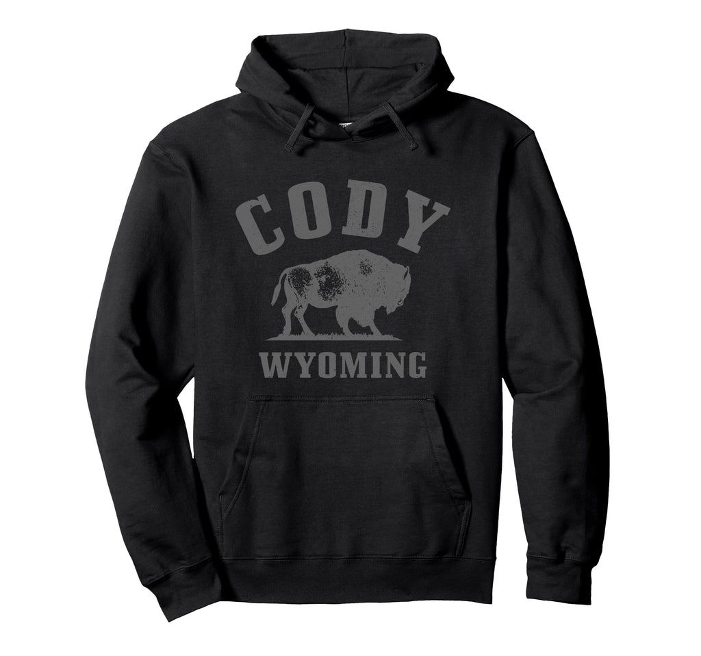 Cody Wyoming Cowboy State Bison Buffalo Hoodie - Minimalist Print Unisex - T-Shirt, Sweatshirt, Hoodie