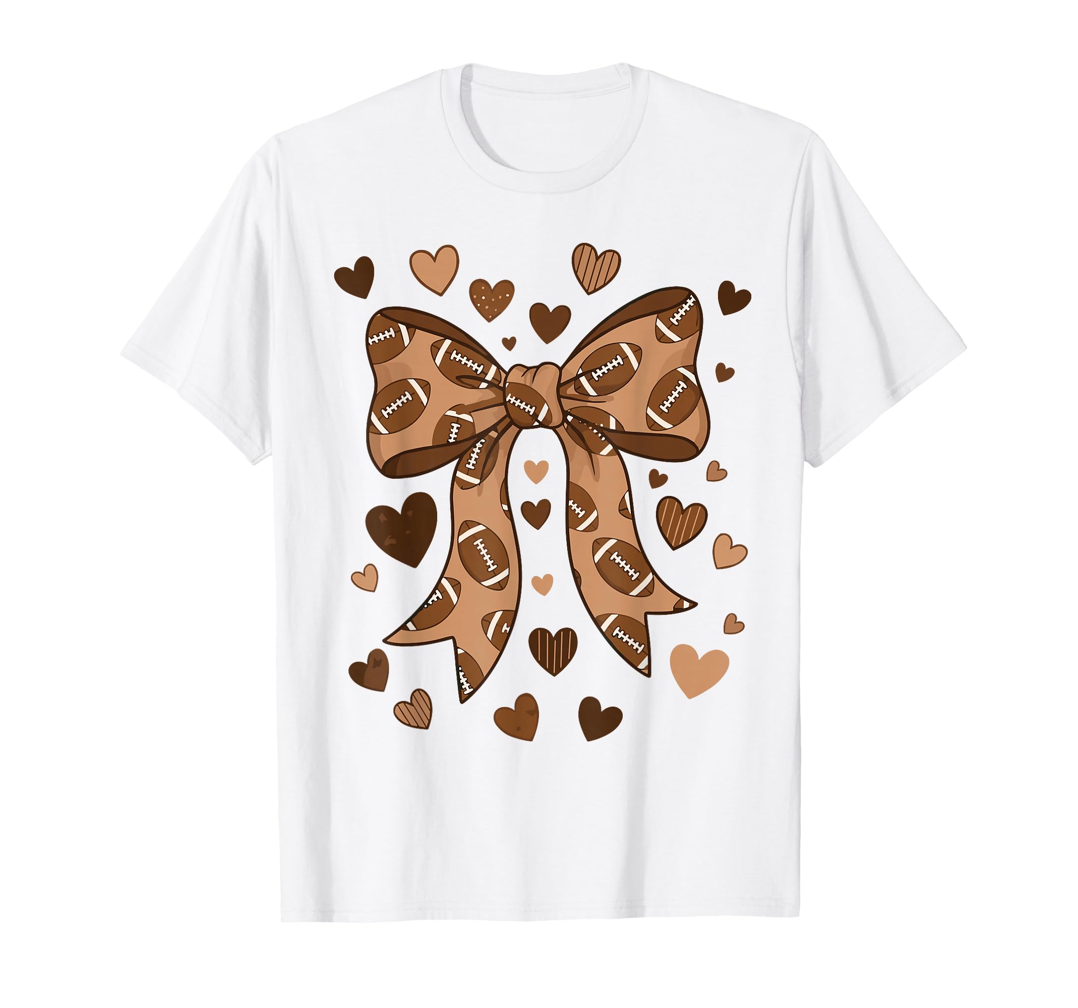 Coquette Football Football Mom T-Shirt - Casual Everyday Wear for Adults - T-Shirt, Sweatshirt, Hoodie