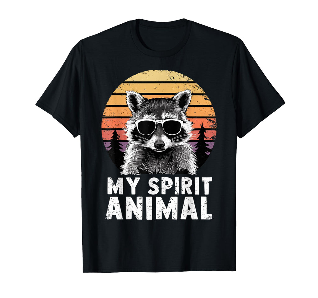 My Spirit Animal Raccoon Sunglasses T-Shirt - Graphic Print Unisex - T-Shirt, Sweatshirt, Hoodie