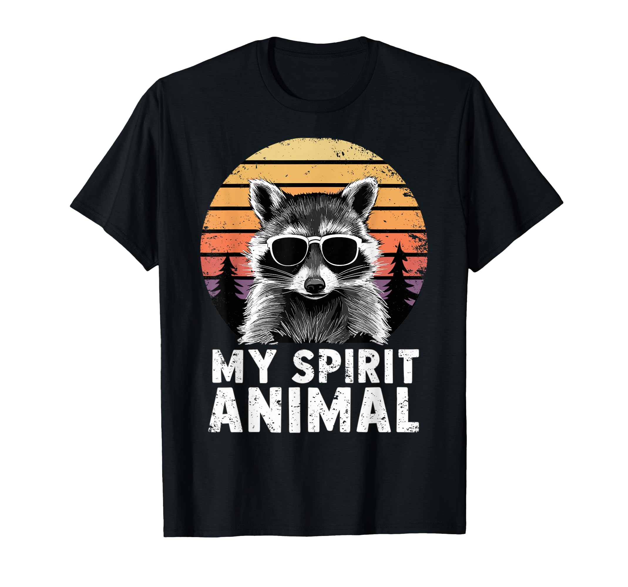 My Spirit Animal Raccoon Sunglasses T-Shirt - Graphic Print Unisex - T-Shirt, Sweatshirt, Hoodie