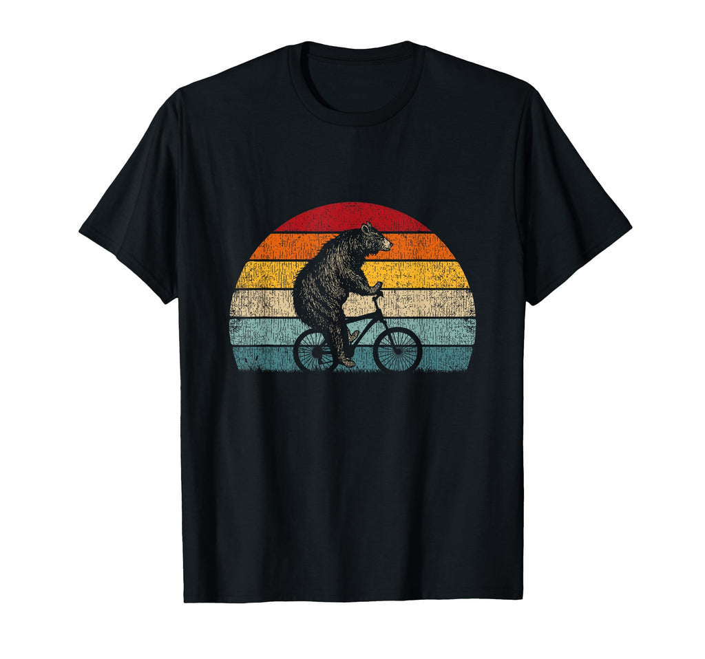 Funny Bear Cycling Bike Bicycle T-Shirt - Aesthetic Graphic for Adults - T-Shirt, Sweatshirt, Hoodie