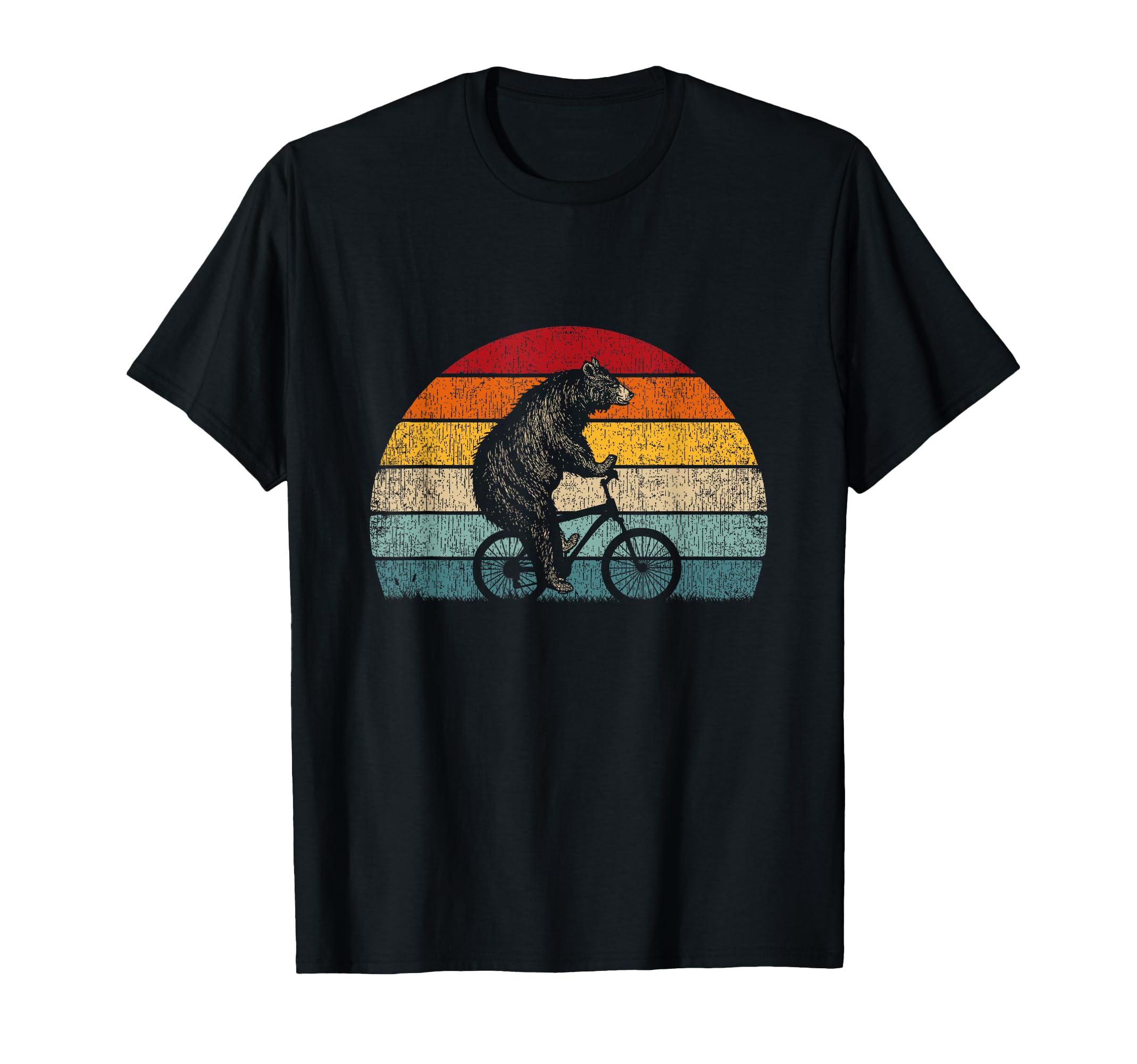 Funny Bear Cycling Bike Bicycle T-Shirt - Aesthetic Graphic for Adults - T-Shirt, Sweatshirt, Hoodie