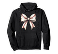 Baseball Bow Baseball Mom Hoodie - Casual Everyday Wear Unisex - T-Shirt, Sweatshirt, Hoodie