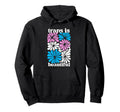 Transgender Floral Flowers Trans Hoodie - Custom Art Print for Adults - T-Shirt, Sweatshirt, Hoodie