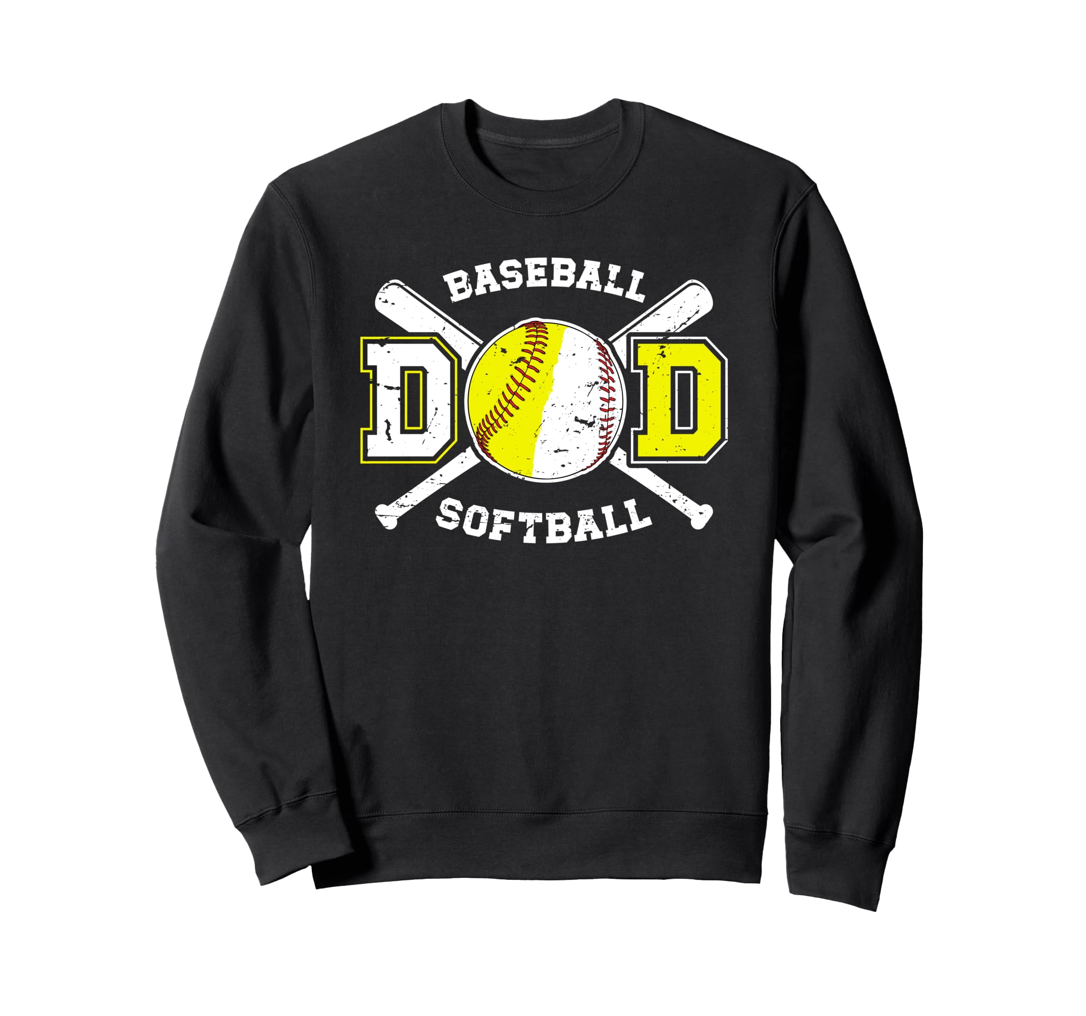 Baseball Softball Dad Softball Sweatshirt - Novelty Apparel Unisex - T-Shirt, Sweatshirt, Hoodie