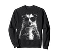 Opossum Drinking Iced Coffee Funny Sweatshirt - Unique Graphic Unisex - T-Shirt, Sweatshirt, Hoodie