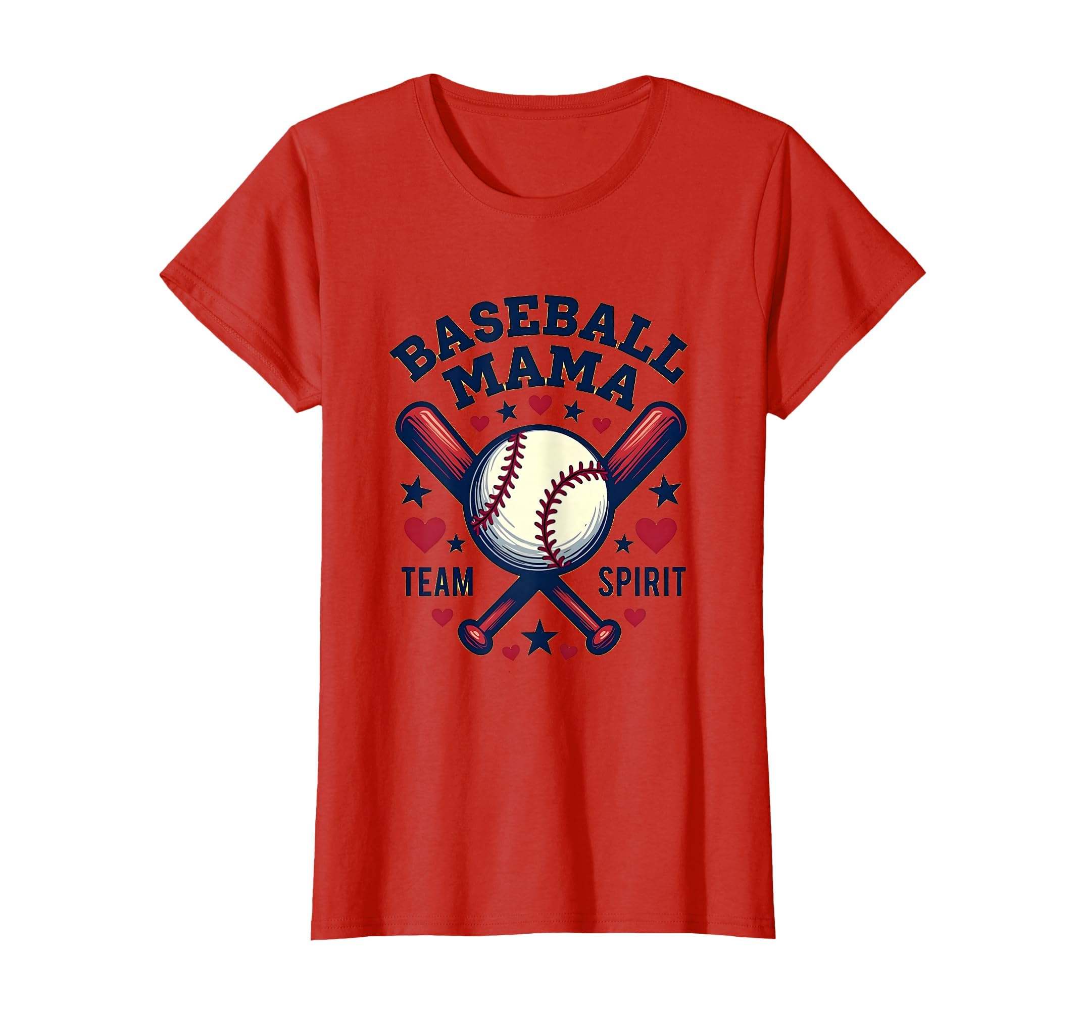 Baseball Mama Team Spirit T-Shirt - Novelty Apparel for Adults - T-Shirt, Sweatshirt, Hoodie