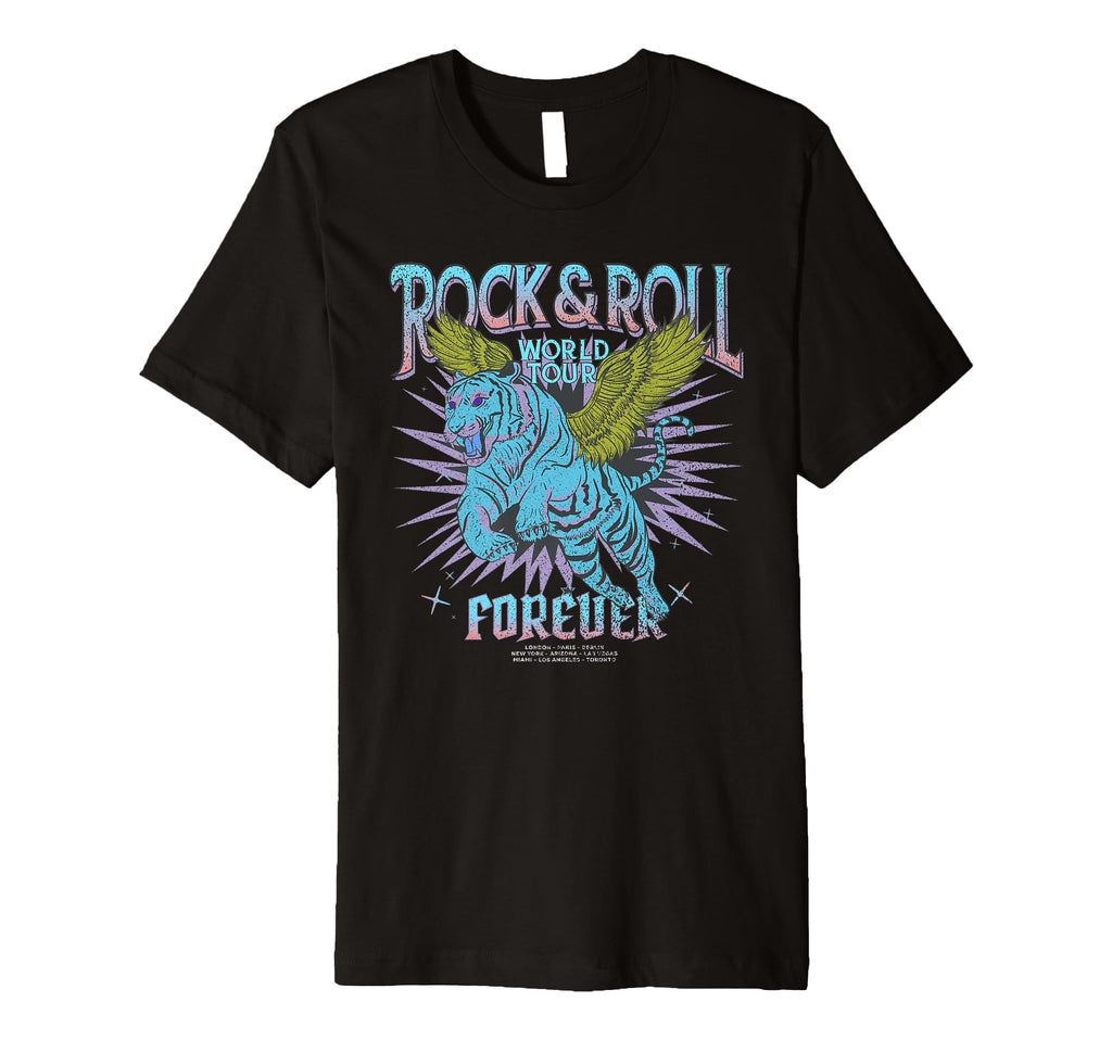 Tiger Rock Band T-Shirt - Aesthetic Graphic Men Women - T-Shirt, Sweatshirt, Hoodie