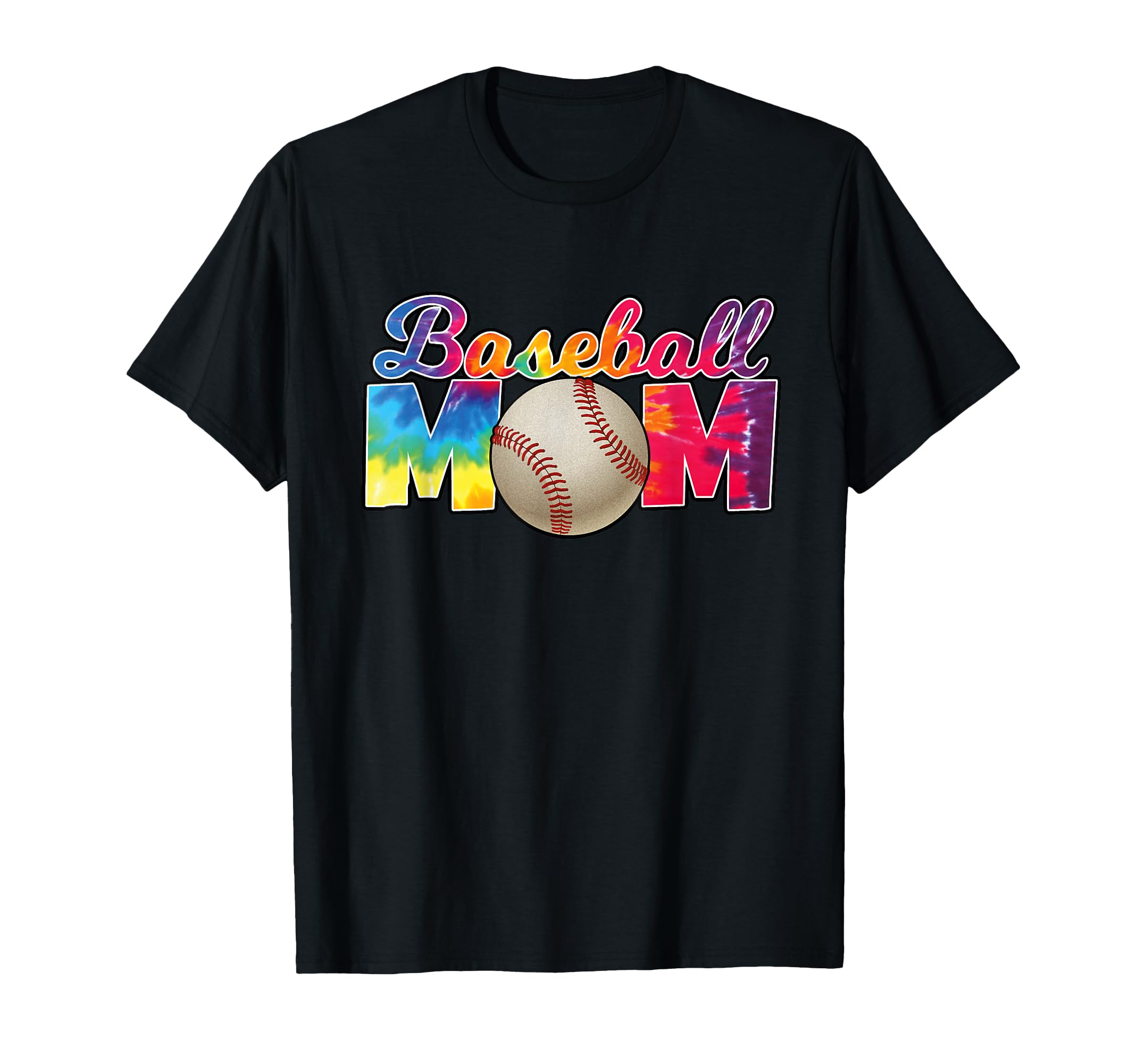 Baseball Mom Tie Dye Hippie T-Shirt - Fun Novelty Design Men Women - T-Shirt, Sweatshirt, Hoodie