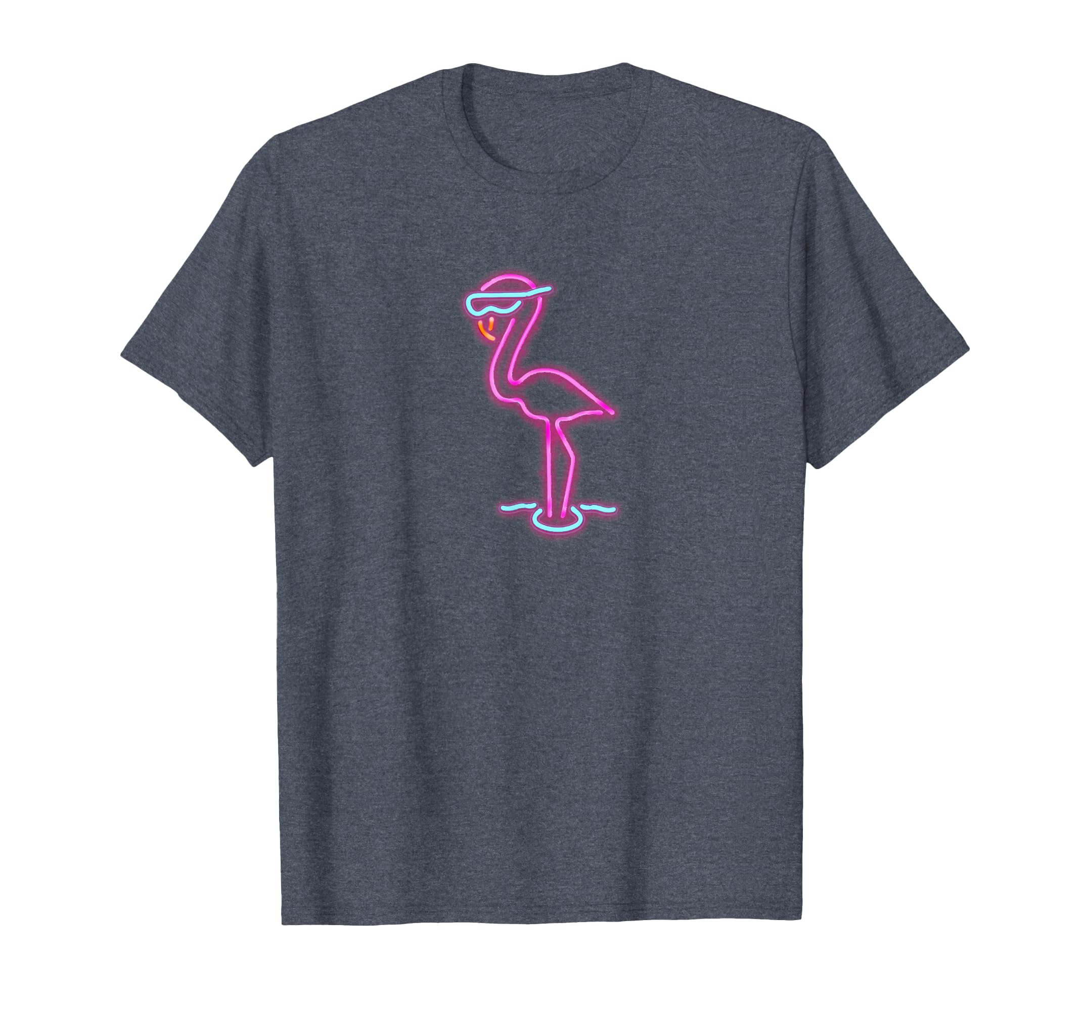 Neon Flamingo 80S 90S Vaporwave Tees T-Shirt - Minimalist Print Men Women - T-Shirt, Sweatshirt, Hoodie