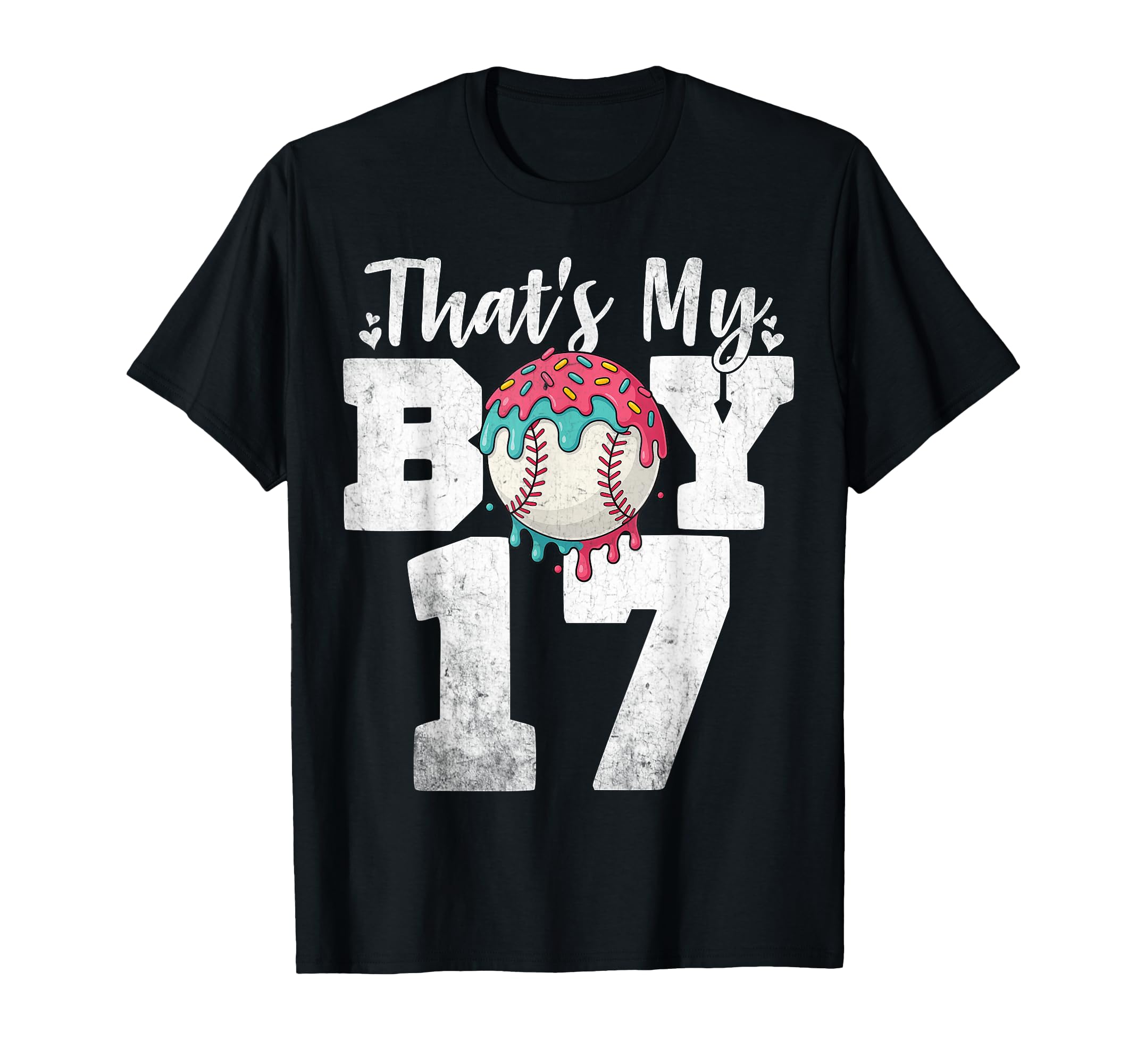 Thats My Baseball 17 Number Mom Dad 17 T-Shirt - Unique Graphic for Adults - T-Shirt, Sweatshirt, Hoodie