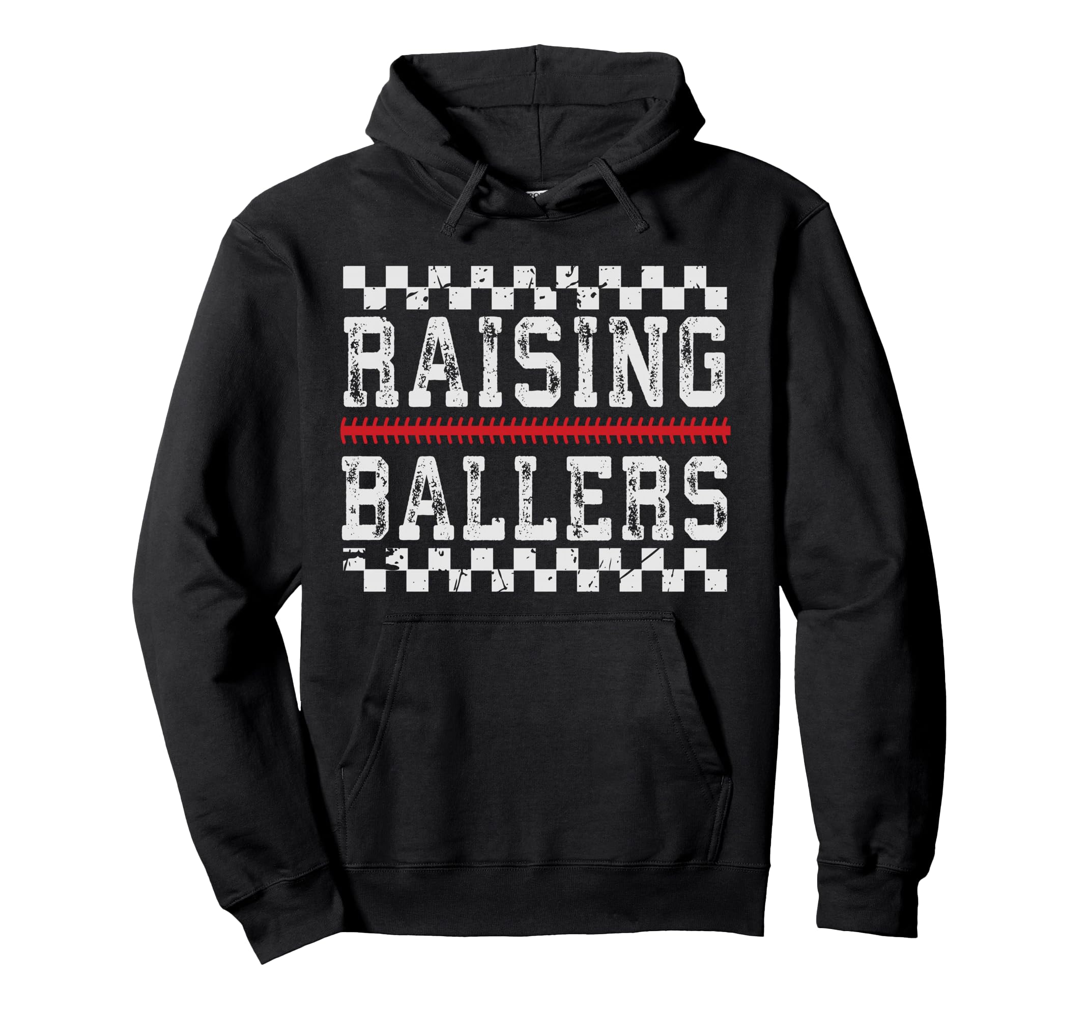Baseball Player Raising Ballers Game Day Hoodie - Minimalist Print Unisex - T-Shirt, Sweatshirt, Hoodie