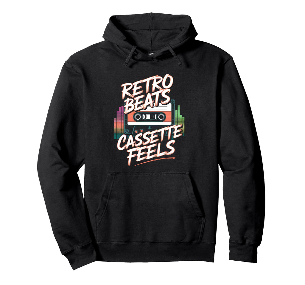 Beats Cassette Feels Cassette Tape Lover Hoodie - Aesthetic Graphic Unisex - T-Shirt, Sweatshirt, Hoodie