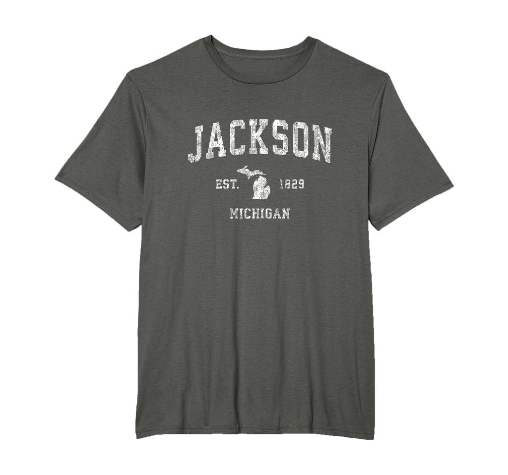 Jackson Michigan Mi Athletic Sports T-Shirt - Unique Graphic Men Women - T-Shirt, Sweatshirt, Hoodie